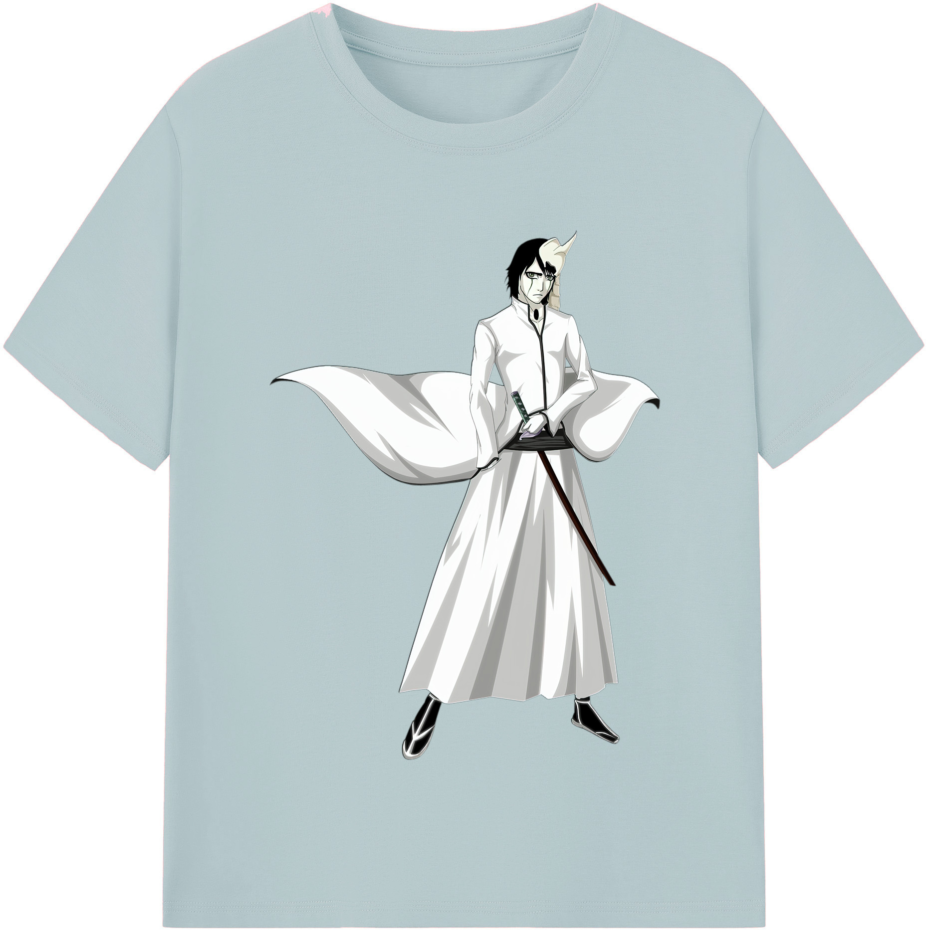 （画像用） ブリーチ ウルキオラ·シファー BLEACH Ulquiorra cifer 綿100％半袖Tシャツ（フロントプリント）